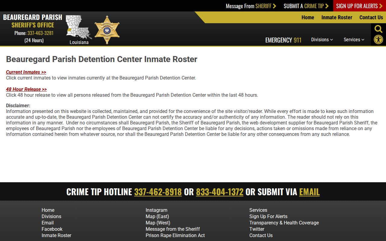 Beauregard Parish busted mugshot roster chooser